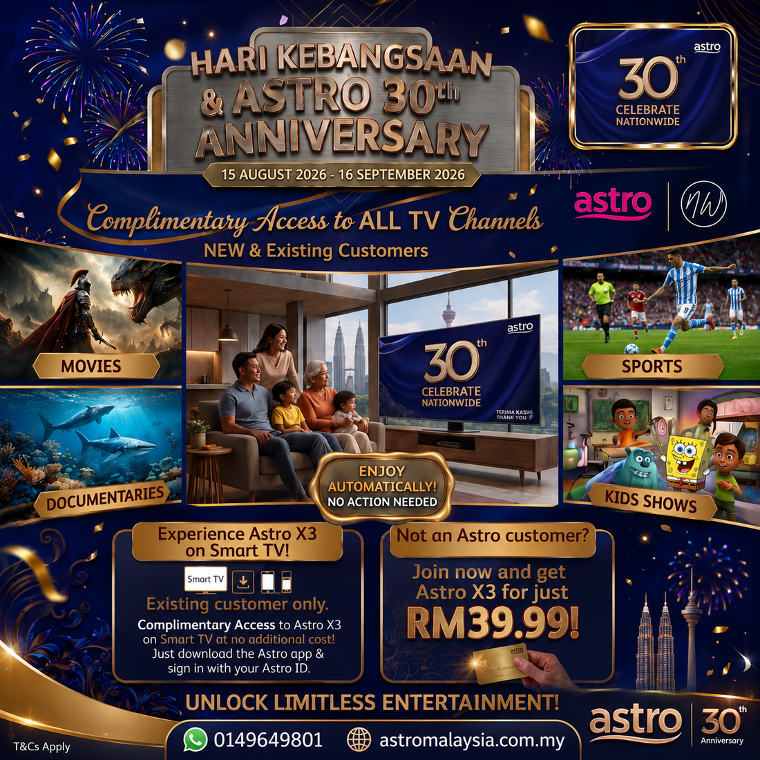 Celebrate HARI KEBANGSAAN & ASTRO 30th ANNIVERSARY with the Best Astro Package