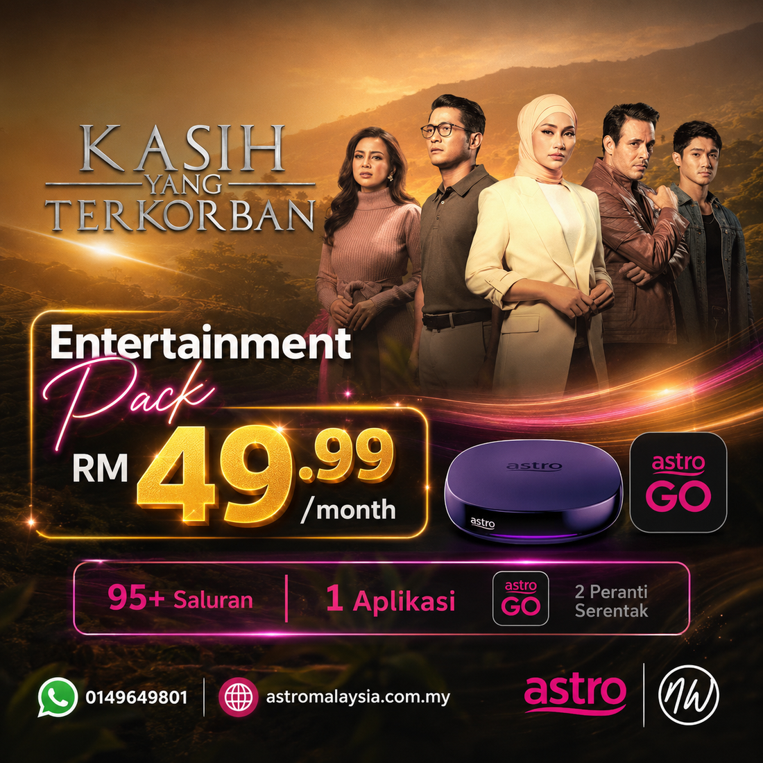 Stream Kasih Yang Terkorban & More with the Best Astro Package Today