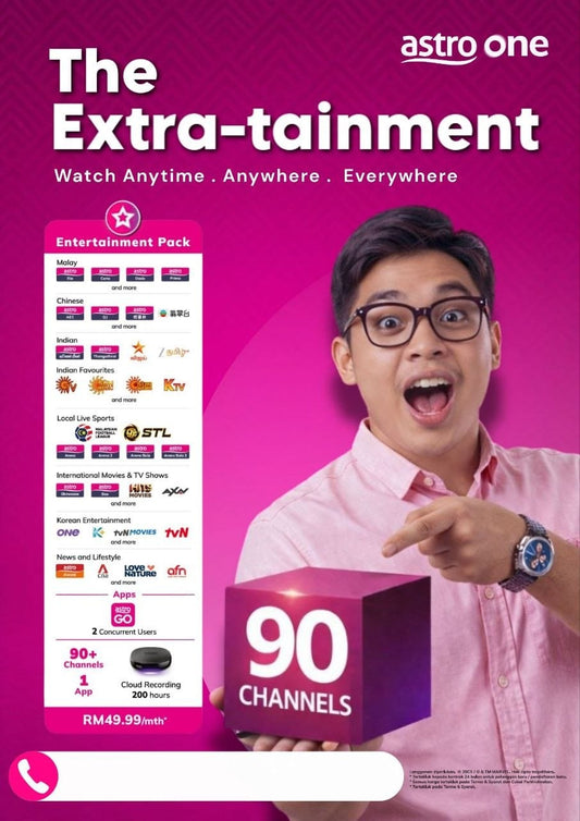 Get the Best Astro Package: 90+ Channels for Only RM49.99