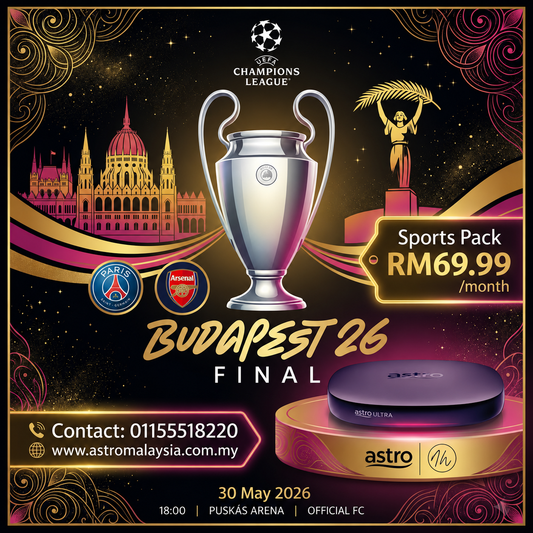 The Best Astro Package for Football Fans: Catch the Budapest 26 Final Live