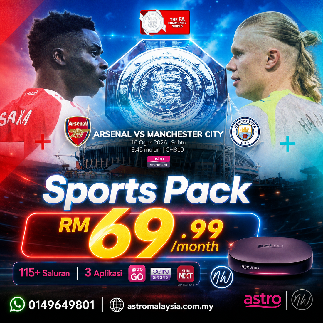 Ultimate Guide to the Best Astro Package for Live Premier League & FA Community Shield