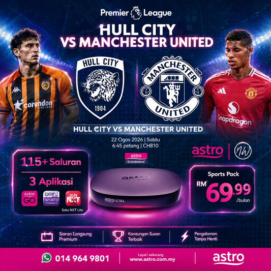 Best Astro Package for Live Premier League Action: Hull City vs Manchester United