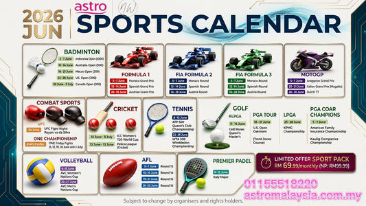 Astro Package June 2026: Sports Pack Only in RM69.99 – Your Ultimate Live Sports Entertainment Solution