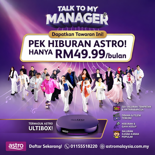Talk To My Manager Promo: Best Astro Package for RM49.99