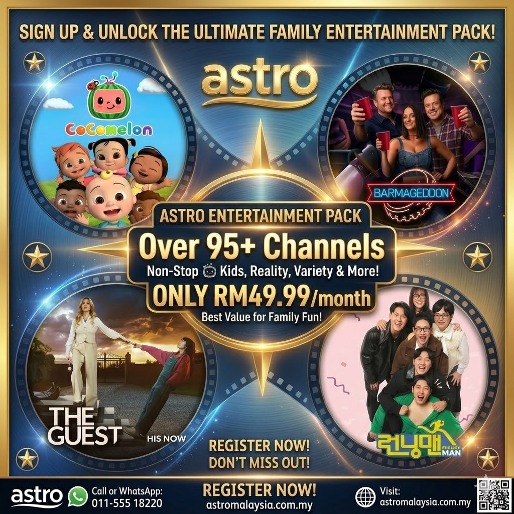 Unlock the Ultimate Family Entertainment: Astro Package from RM49.99