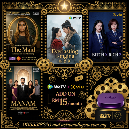 Unlock Ultimate Entertainment with the Best Astro Package + WeTV + Viu = RM15 only