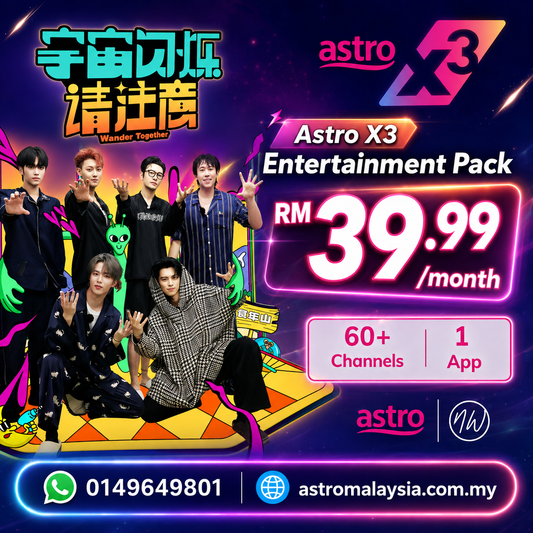 How to Stream Wander Together S1 with Astro X3 Entertainment Pack RM39.99/month only