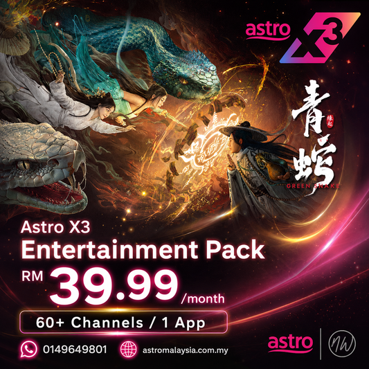 Unlock "Green Snake" with the New Astro X3 Package from RM39.99/month