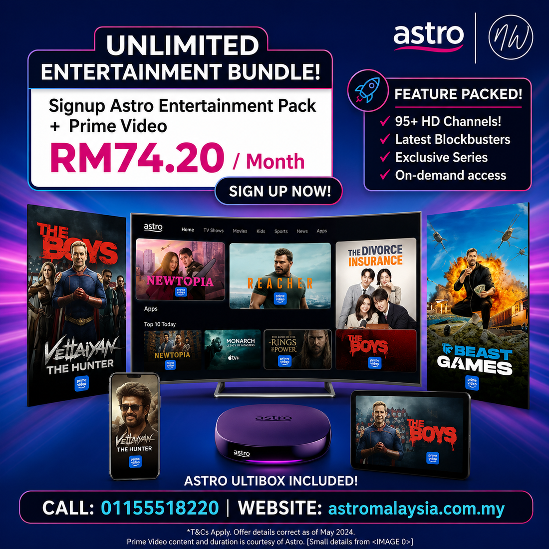 The Only Pass You Need: Astro Unlimited Entertainment Meets Prime Video