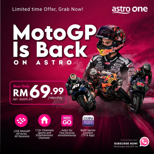 MotoGP Promo: Get the Astro Sports Package & Best Astro Package