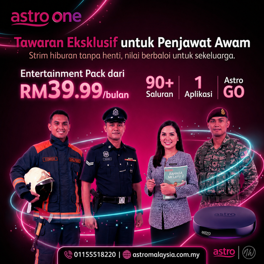 Unlock Unlimited Entertainment with the Best Astro Package for Your Home "Cilvil Servant"